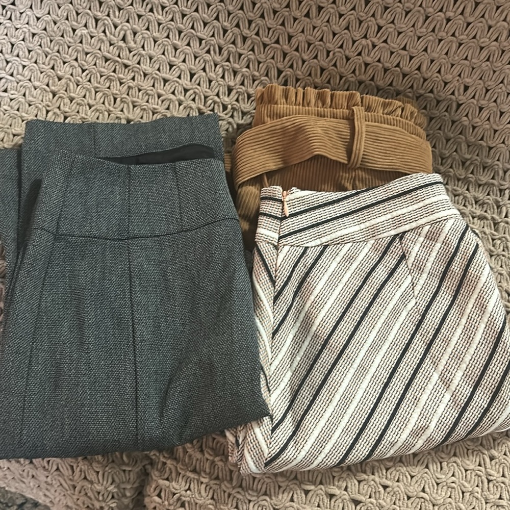 Express pencil skirt sz 8, Loft skirt sz 10, SHEIN L skirt. All fit like size 8,